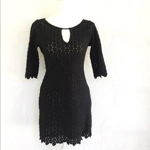 New With Tags Black  Guipure Yoana Baraschi LBD 🔥